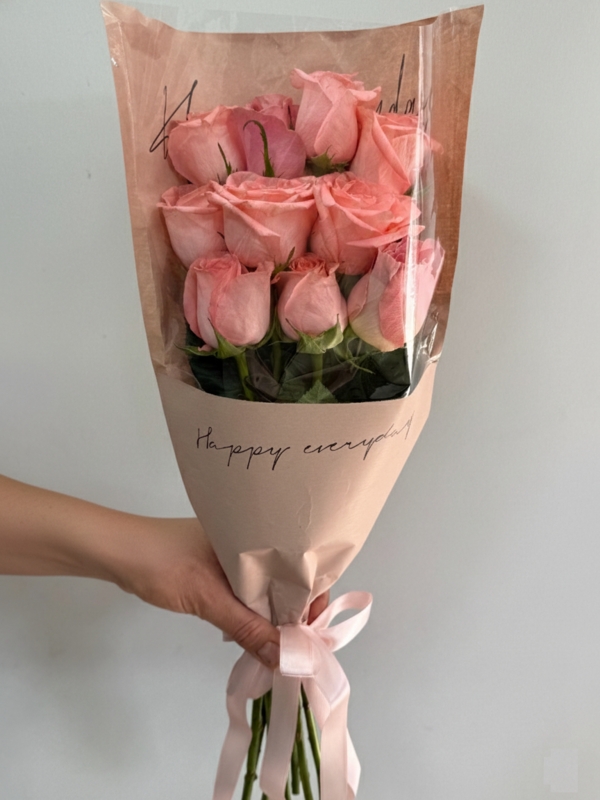 10 İthal Somon Gül Buketi