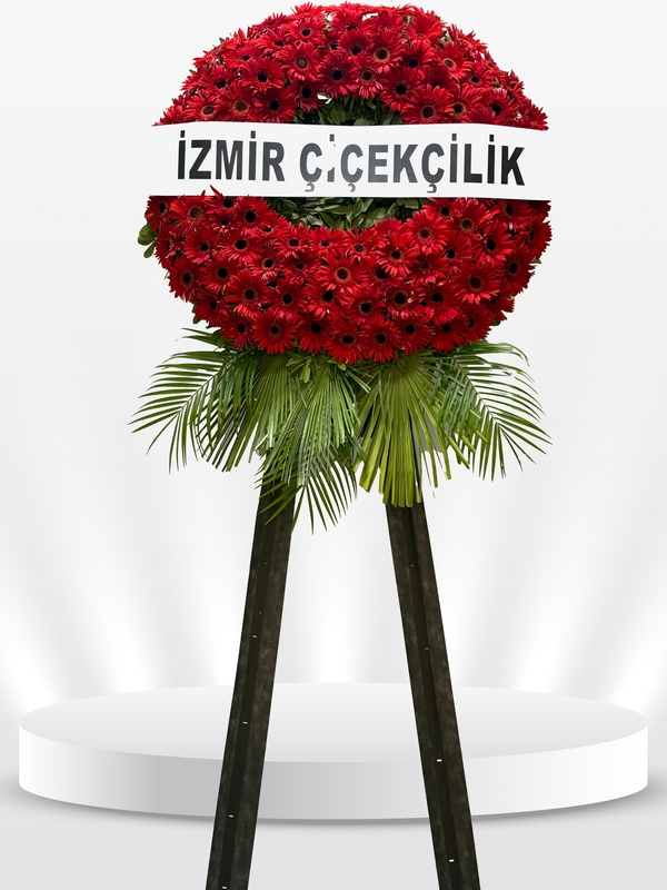 Kırmızı Çember Cenaze Çelengi